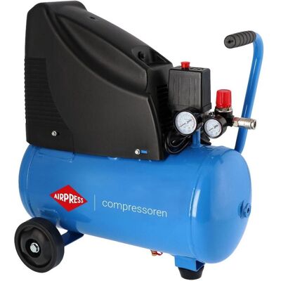 Airpress, Kompressor, 36741-K1 - Olievrije Compressor HLO 215-25 8 bar 1,5 pk 172 l/min 24 l (24 l, 8 Bar) Airpress, Kompressor, 36741-K1 - Olievrije Compressor HLO 215-25 8 bar 1,5 pk 172 l/min 24 l (24 l, 8 Bar)