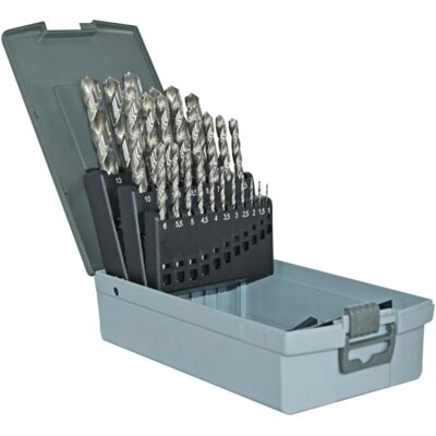Tivoly, Bohrereinsatz, Metallbohrer-Set 1-13 mm, HSS, 118°, Split Point, geschliffen, 25 Stück/Set, T-Line (1 mm - 13 mm) Tivoly, Bohrereinsatz, Metallbohrer-Set 1-13 mm, HSS, 118°, Split Point, geschliffen, 25 Stück/Set, T-Line (1 mm - 13 mm)