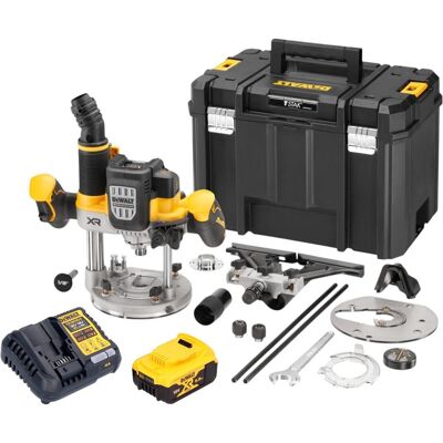 DeWalt, Fräse, DCW 620 P1T Akku Oberfräse 18 V 12 mm Brushless + 1x Akku 5,0 Ah + Ladegerät + TSTAK (Oberfräse) DeWalt, Fräse, DCW 620 P1T Akku Oberfräse 18 V 12 mm Brushless + 1x Akku 5,0 Ah + Ladegerät + TSTAK (Oberfräse)
