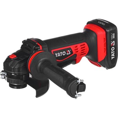 Yato, Winkelschleifer, Profi Akku-Winkelschleifer 18V 125mm inkl. 2000MAH Akku und Schnellladegerät YT-82826 (125 mm) Yato, Winkelschleifer, Profi Akku-Winkelschleifer 18V 125mm inkl. 2000MAH Akku und Schnellladegerät YT-82826 (125 mm)
