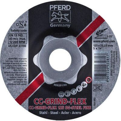 Pferd, Schleifmittel, CC-GRIND-FLEX 125 SG STEEL FINE (FINE (fein)) Pferd, Schleifmittel, CC-GRIND-FLEX 125 SG STEEL FINE (FINE (fein))