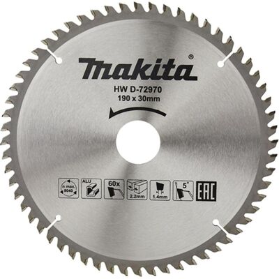Makita D-72970 TCT-Sägeblatt für Aluminium Makita D-72970 TCT-Sägeblatt für Aluminium