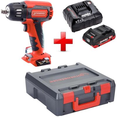 Rothenberger, Bohrmaschine + Akkuschrauber, RO ID400 Akku Schlagschrauber 18 V 400 Nm Brushless + 1x LiHD Akku 4,0 Ah + Ladegerät (Schlagschrauber) Rothenberger, Bohrmaschine + Akkuschrauber, RO ID400 Akku Schlagschrauber 18 V 400 Nm Brushless + 1x LiHD Akku 4,0 Ah + Ladegerät (Schlagschrauber)