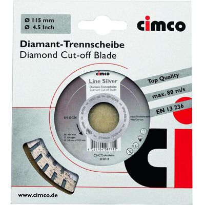 Cimco, Sägeblatt, Diamant-Trennscheibe Putz Estrich Durchmesser 230 Cimco, Sägeblatt, Diamant-Trennscheibe Putz Estrich Durchmesser 230