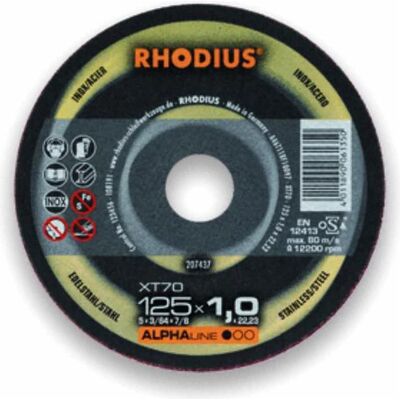 Rhodius, Sägeblatt, Extradünne Trennscheibe gekröpft XTK70 Ø 150 x 1,0x 22,23mm Rhodius, Sägeblatt, Extradünne Trennscheibe gekröpft XTK70 Ø 150 x 1,0x 22,23mm