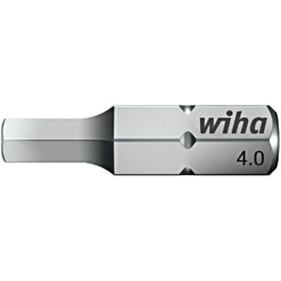 Wiha, Bits, Bit Standard 25 mm Sechskant 1/4" (01706) 4,0 (Innensechskant) Wiha, Bits, Bit Standard 25 mm Sechskant 1/4" (01706) 4,0 (Innensechskant)