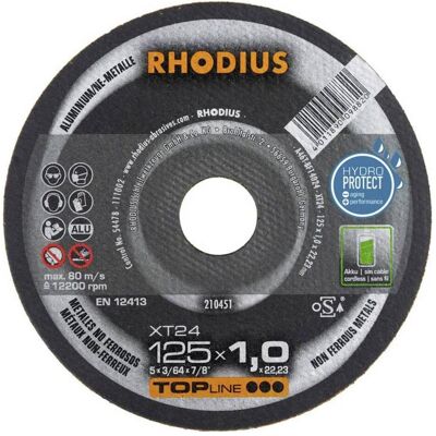 Rhodius, Sägeblatt, XT24 Trennscheibe 125 x 1.0 x 22.23 mm Rhodius, Sägeblatt, XT24 Trennscheibe 125 x 1.0 x 22.23 mm
