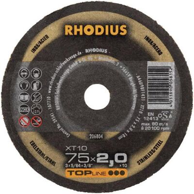 Rhodius XT10 Mini 75mm Trennscheibe - Trennscheibe Rhodius XT10 Mini 75mm Trennscheibe - Trennscheibe