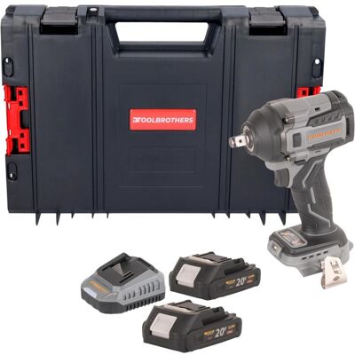Procraft, Bohrmaschine + Akkuschrauber, Industrial IW550Abb Akku Schlagschrauber 20 V 550 Nm 1/2" + 2x Akku 2,0 Ah + Ladegerät + (Schlagschrauber) Procraft, Bohrmaschine + Akkuschrauber, Industrial IW550Abb Akku Schlagschrauber 20 V 550 Nm 1/2" + 2x Akku 2,0 Ah + Ladegerät + (Schlagschrauber)