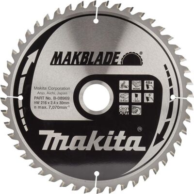 Makita, Sägeblatt, CIRCULAR SAW BLADE 216X30X2.4MM Z-48 Makita, Sägeblatt, CIRCULAR SAW BLADE 216X30X2.4MM Z-48