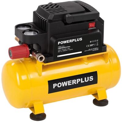 Powerplus, Kompressor, 750 w oil-free compressor (6 l, 8 Bar) Powerplus, Kompressor, 750 w oil-free compressor (6 l, 8 Bar)