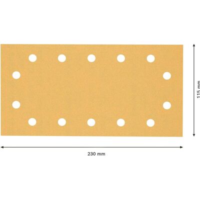 Bosch Professional Zubehör, Schleifmittel, EXPERT C470 Schleifpapier mit 14 Löchern für Schwingschleifer, 115 x 230 mm, G 120, 50-tlg. (120) Bosch Professional Zubehör, Schleifmittel, EXPERT C470 Schleifpapier mit 14 Löchern für Schwingschleifer, 115 x 230 mm, G 120, 50-tlg. (120)
