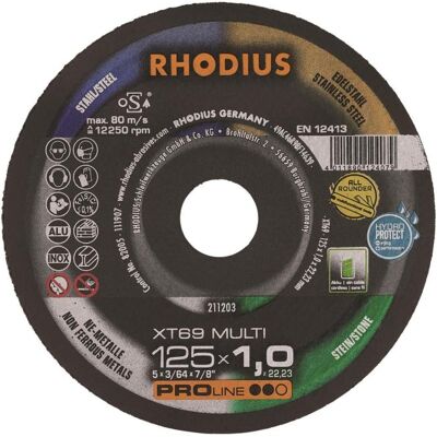 Rhodius Trennscheibe XT69MULTIPRO 125 x 1 mm - Trennscheibe Rhodius Trennscheibe XT69MULTIPRO 125 x 1 mm - Trennscheibe