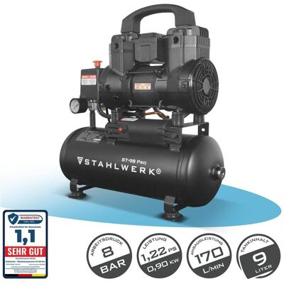 Stahlwerk, Kompressor, ST-98 Pro (9 l, 8 Bar) Stahlwerk, Kompressor, ST-98 Pro (9 l, 8 Bar)