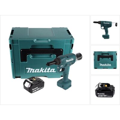 Makita, Tacker + Nagelpistole, DRV 250 M1J Akku Blindnietsetzgerät 18 V 20 kN Brushless + 1x Akku 4,0 Ah + Makpac - ohne Makita, Tacker + Nagelpistole, DRV 250 M1J Akku Blindnietsetzgerät 18 V 20 kN Brushless + 1x Akku 4,0 Ah + Makpac - ohne