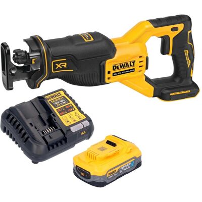 DeWalt, Säbelsäge, DCS 382 H1 Akku Reciprosäge Säbelsäge 18 V Brushless + 1x Powerstack Akku 5,0 Ah + Ladegerät DeWalt, Säbelsäge, DCS 382 H1 Akku Reciprosäge Säbelsäge 18 V Brushless + 1x Powerstack Akku 5,0 Ah + Ladegerät