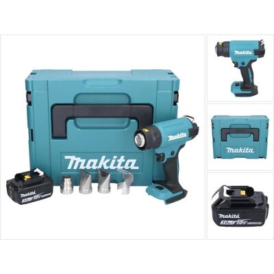 Makita, Heissluftföhn, DHG 181 F1J Akku Heißluftgebläse 18 V 150 - 550°C + 1x Akku 3,0 Ah + Makpac - ohne Ladege Makita, Heissluftföhn, DHG 181 F1J Akku Heißluftgebläse 18 V 150 - 550°C + 1x Akku 3,0 Ah + Makpac - ohne Ladege