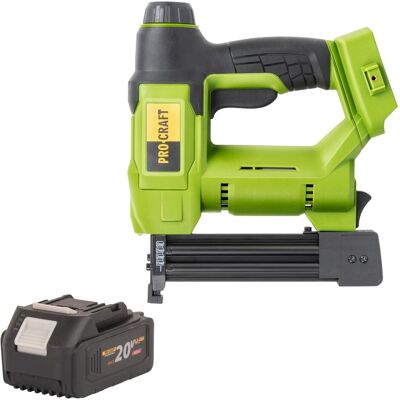 Procraft, Tacker + Nagelpistole, PEH20 Akku Tacker 20 V 15 - 32 mm + 1x Akku 4,0 Ah - ohne Ladegerät (Tacker) Procraft, Tacker + Nagelpistole, PEH20 Akku Tacker 20 V 15 - 32 mm + 1x Akku 4,0 Ah - ohne Ladegerät (Tacker)