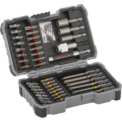 Bosch Professional Zubehör, Bits, Bits-Satz mit Klingenhalter - 43 Stk (Sechskant (hexagonal)) Bosch Professional Zubehör, Bits, Bits-Satz mit Klingenhalter - 43 Stk (Sechskant (hexagonal))