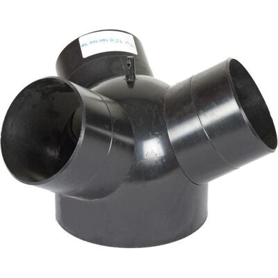 Holzmann, Zubehör Maschine, Y-Verteiler: EINØ 150mm, AUSØ 3x100mm Holzmann, Zubehör Maschine, Y-Verteiler: EINØ 150mm, AUSØ 3x100mm