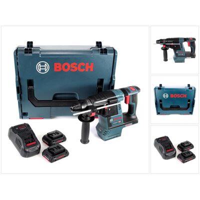 Bosch Professional, Bohrmaschine + Akkuschrauber, GBH 18V-26 Akku Bohrhammer 18V 2,6J SDS plus Brushless + 2x ProCORE Akku 4,0Ah + Ladegerät + L (Bohrhammer) Bosch Professional, Bohrmaschine + Akkuschrauber, GBH 18V-26 Akku Bohrhammer 18V 2,6J SDS plus Brushless + 2x ProCORE Akku 4,0Ah + Ladegerät + L (Bohrhammer)