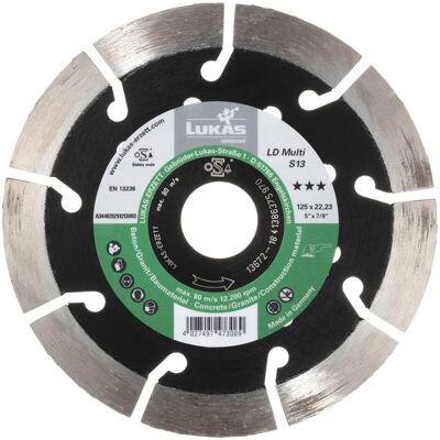 Lukas, Sägeblatt, LUKAS-ERZETT A344032301213153 DiamantLD Multi S13 230 Diamanttrennscheibe 1 S Lukas, Sägeblatt, LUKAS-ERZETT A344032301213153 DiamantLD Multi S13 230 Diamanttrennscheibe 1 S