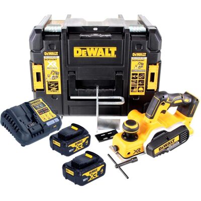 DeWalt, Hobelmaschine, DCP 580 M2 Akku Hobel 18V 82mm + 2x Akku 4,0Ah + Ladegerät + TSTAK DeWalt, Hobelmaschine, DCP 580 M2 Akku Hobel 18V 82mm + 2x Akku 4,0Ah + Ladegerät + TSTAK