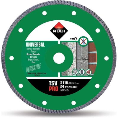 Rubi, Sägeblatt, Diamond Blade Tsv 115 Pro Turbo Dry Rubi, Sägeblatt, Diamond Blade Tsv 115 Pro Turbo Dry
