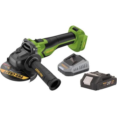 Procraft, Winkelschleifer, PGA22-BB Akku Winkelschleifer 20 V 125 mm Brushless + 1x Akku 2,0 Ah + Ladegerät (125 mm) Procraft, Winkelschleifer, PGA22-BB Akku Winkelschleifer 20 V 125 mm Brushless + 1x Akku 2,0 Ah + Ladegerät (125 mm)