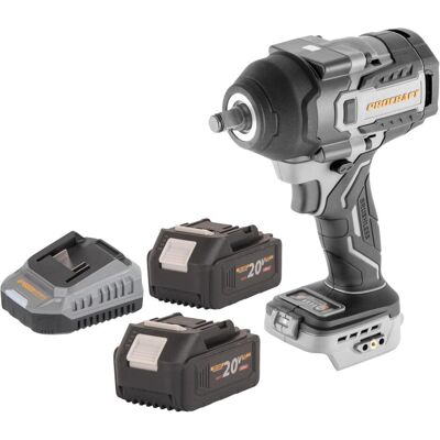 Procraft, Bohrmaschine + Akkuschrauber, Industrial IW850A-BB Akku Schlagschrauber 20 V 850 Nm 1/2" Brushless + 2x Akku 4,0 Ah + (Schlagschrauber) Procraft, Bohrmaschine + Akkuschrauber, Industrial IW850A-BB Akku Schlagschrauber 20 V 850 Nm 1/2" Brushless + 2x Akku 4,0 Ah + (Schlagschrauber)