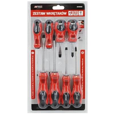 Awtools, Schraubenzieher, AW ZESTAW WKRĘTAKÓW BLISTER S2 / 8szt. Awtools, Schraubenzieher, AW ZESTAW WKRĘTAKÓW BLISTER S2 / 8szt.