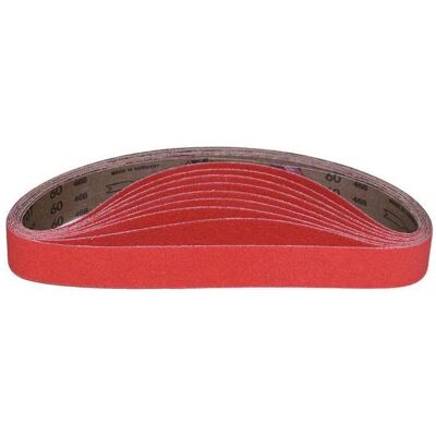 Vsm, Schleifmittel, Schleifband XK870T Länge 520 mm Breite 20 mm Körnung 40 für Stahl / Titan / NE Keramikkorn (40) Vsm, Schleifmittel, Schleifband XK870T Länge 520 mm Breite 20 mm Körnung 40 für Stahl / Titan / NE Keramikkorn (40)