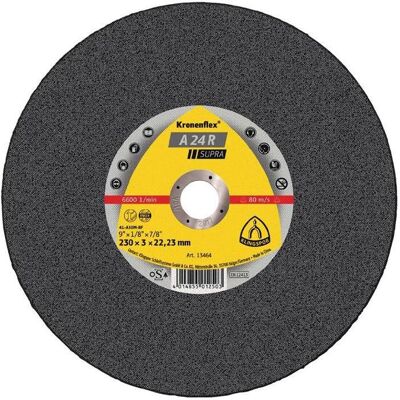 Klingspor, Sägeblatt, Trennscheibe A 24 R Supra D180x3mm gerade Stahl Bohrung 22,23 mm Klingspor, Sägeblatt, Trennscheibe A 24 R Supra D180x3mm gerade Stahl Bohrung 22,23 mm