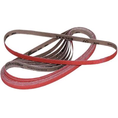 Vsm, Schleifmittel, Schleifband XK870F Länge 760 mm Breite 40 mm Körnung 120 für Stahl / Titan / NE Keramikkorn (120) Vsm, Schleifmittel, Schleifband XK870F Länge 760 mm Breite 40 mm Körnung 120 für Stahl / Titan / NE Keramikkorn (120)