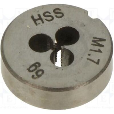 GSR, Gewindeschneider + Gewindebohrer, Schneideisen M1,7 0,35 HSS-Schnellarbeitsstahl H: 5mm GSR, Gewindeschneider + Gewindebohrer, Schneideisen M1,7 0,35 HSS-Schnellarbeitsstahl H: 5mm