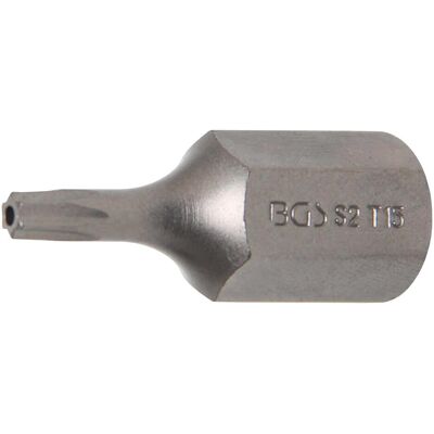 BGS, Bits, Bit Antrieb Aussensechskant 10 mm (3/8") T-Profil (für Torx) mit Bohrung T15 BGS, Bits, Bit Antrieb Aussensechskant 10 mm (3/8") T-Profil (für Torx) mit Bohrung T15