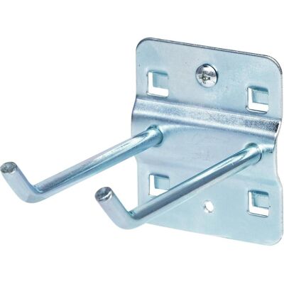 KS Tools, Werkzeugwand, Doppelter Werkzeughalter mit schrägem Hakenende, Ø 6 mm, 75mm KS Tools, Werkzeugwand, Doppelter Werkzeughalter mit schrägem Hakenende, Ø 6 mm, 75mm