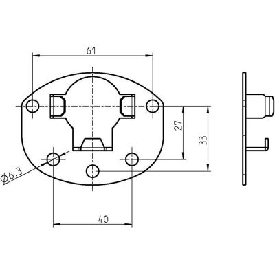 Rademacher, Zubehör Antriebstechnik, Gegenlager MET Anschr. Rademacher, Zubehör Antriebstechnik, Gegenlager MET Anschr.