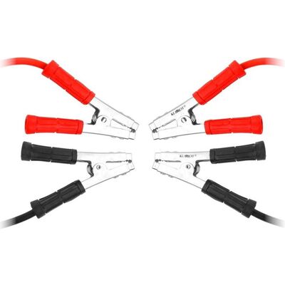 Rebel Starterkabel - 600A, 4m, Rot/Schwarz Rebel Starterkabel - 600A, 4m, Rot/Schwarz