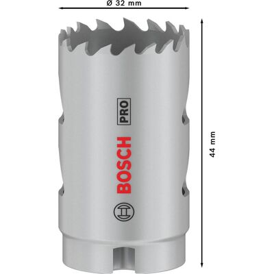 Bosch Professional Zubehör, Lochsäge, PRO Multi Material Lochsäge, 32 mm, mit Gewinde Bosch Professional Zubehör, Lochsäge, PRO Multi Material Lochsäge, 32 mm, mit Gewinde