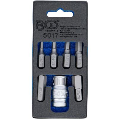 BGS, Bits, Schraubendreher-Bit-Satz Antrieb Aussensechskant 10 mm (3/8") Innensechskant 7-tlg. (Innensechskant) BGS, Bits, Schraubendreher-Bit-Satz Antrieb Aussensechskant 10 mm (3/8") Innensechskant 7-tlg. (Innensechskant)