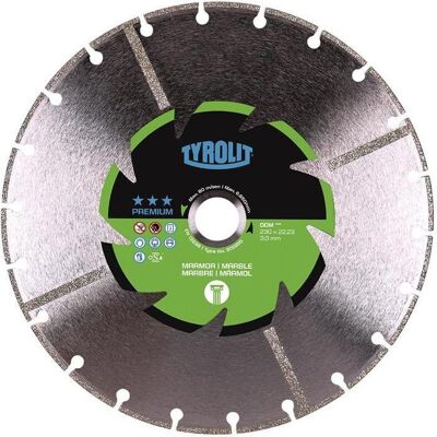 Tyrolit, Sägeblatt, Diamanttrennscheibe DCM Premium Ø 125 mm Bohrung 22,23 mm 2 mm Tyrolit, Sägeblatt, Diamanttrennscheibe DCM Premium Ø 125 mm Bohrung 22,23 mm 2 mm