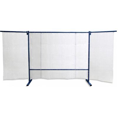 Elmag, Schweissgerät, Schweisserschutzwand 3-teilig mit Folienvorhang glasklar Elmag, Schweissgerät, Schweisserschutzwand 3-teilig mit Folienvorhang glasklar