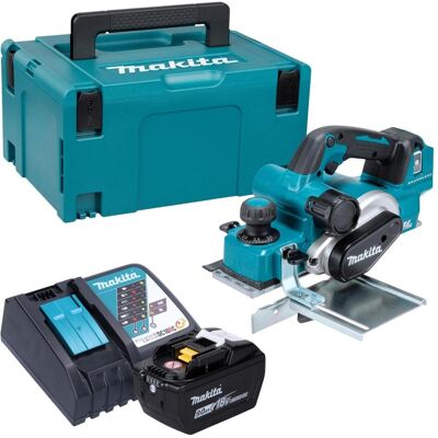 Makita, Hobelmaschine, DKP 181 Z Akku Hobel 18 V 82 mm Brushless + 1x Akku 9,0 Ah + Ladegerät + Makpac Makita, Hobelmaschine, DKP 181 Z Akku Hobel 18 V 82 mm Brushless + 1x Akku 9,0 Ah + Ladegerät + Makpac