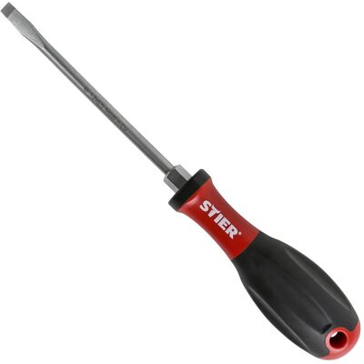Stier, Schraubenzieher, Schlitz-Schraubendreher, mit 3K-Kraft-Griff, 6,5 x 1,2 mm (Schlitz) Stier, Schraubenzieher, Schlitz-Schraubendreher, mit 3K-Kraft-Griff, 6,5 x 1,2 mm (Schlitz)