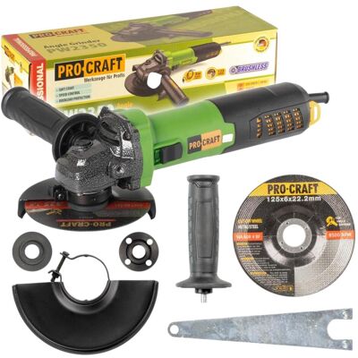 Procraft, Winkelschleifer, PW2350 Winkelschleifer 1300 Watt 125 mm Brushless (125 mm) Procraft, Winkelschleifer, PW2350 Winkelschleifer 1300 Watt 125 mm Brushless (125 mm)