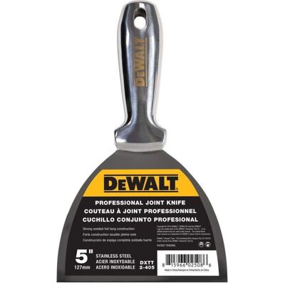 DeWalt, Kelle + Spachtel, Zubehör 2-405 Spachtelmesser Edelstahl geschmiedet 127 mm DeWalt, Kelle + Spachtel, Zubehör 2-405 Spachtelmesser Edelstahl geschmiedet 127 mm