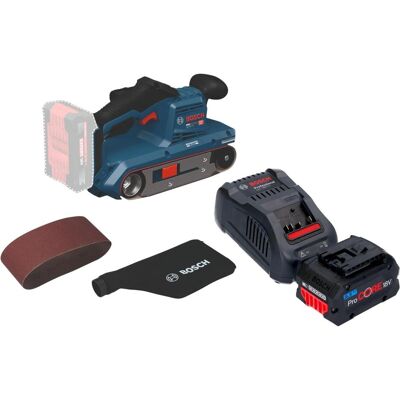 Professional, Schleifmaschine + Poliermaschine, Bosch GBS 18V-75 Akku Bandschleifer 18 V 76 x 533 mm Brushless + 1x ProCORE Akku 5,5 Ah + Ladegerät (Bandschleifer) Professional, Schleifmaschine + Poliermaschine, Bosch GBS 18V-75 Akku Bandschleifer 18 V 76 x 533 mm Brushless + 1x ProCORE Akku 5,5 Ah + Ladegerät (Bandschleifer)