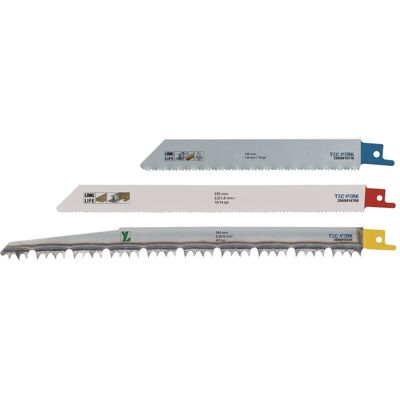 Tecwerk, Sägeblatt, Säbelsägeblattset Universal 3-teilig Tecwerk, Sägeblatt, Säbelsägeblattset Universal 3-teilig
