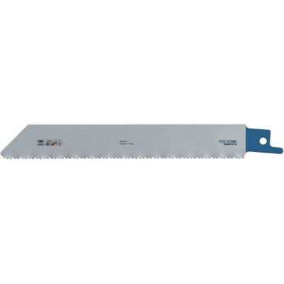 Tecwerk, Sägeblatt, Säbelsägeblatt Länge 150 mm Breite 19 mm Zahnteilung TPI 14 1,8 mm gefräst, gewellt Tecwerk, Sägeblatt, Säbelsägeblatt Länge 150 mm Breite 19 mm Zahnteilung TPI 14 1,8 mm gefräst, gewellt